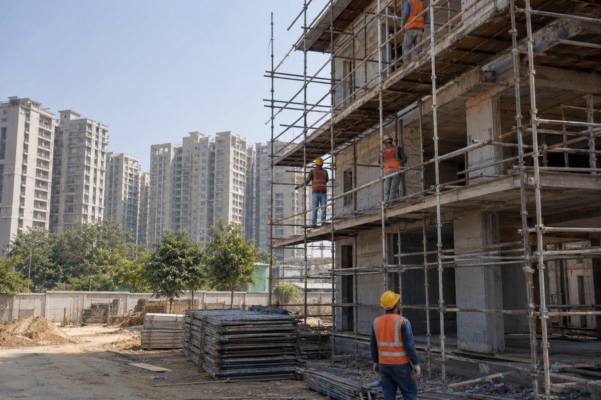 Scaffolding rental project in Noida