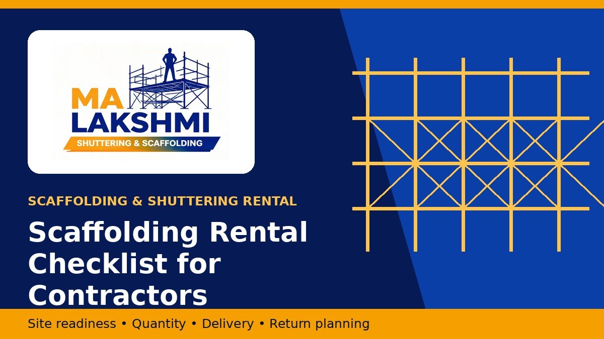Scaffolding Rental Checklist for Contractors